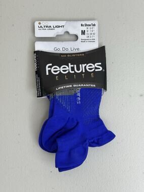 Feetures Elite Ultra Light No Show Tab Target Compression Running Socks Medium